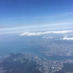 空から見る香港　